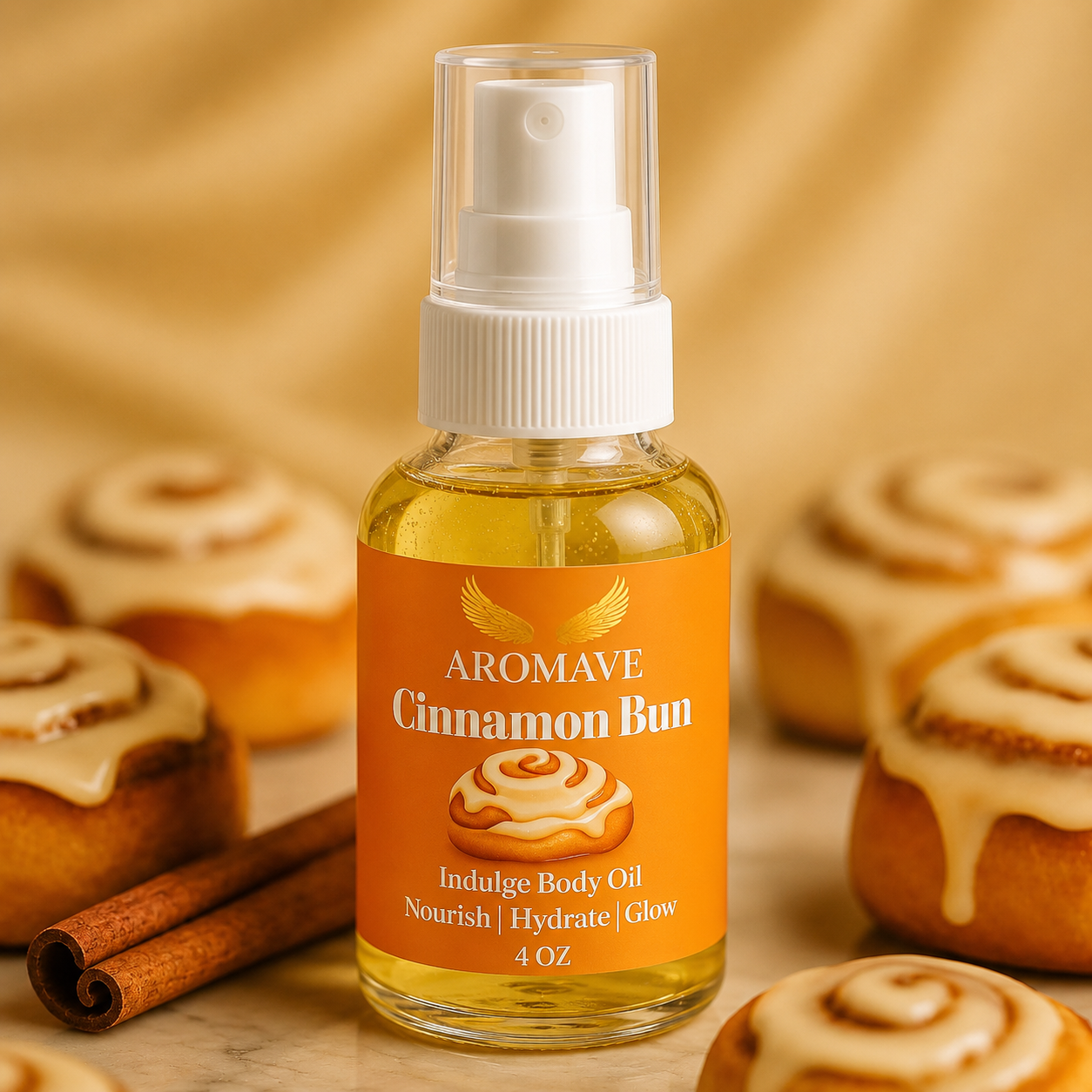 Cinnamon Bun 4oz Body Oil